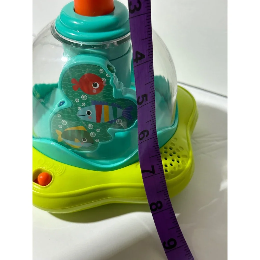 Bright Starts Press & Spin Activity Toy Sensory Aquarium Fish Sounds